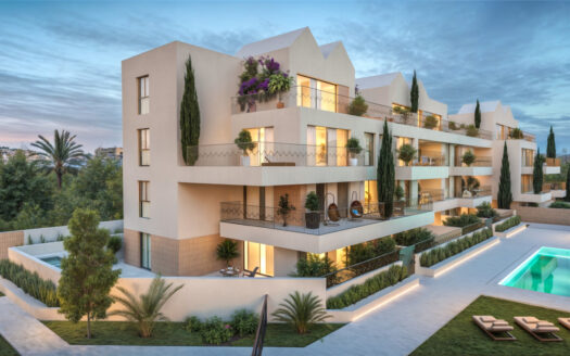 Esta elegante Garden Villa  B (planta baja) pertenece al exclusivo residencial Art Marina, un proyecto boutique situado en Avenida Carlota Alessandri, 294 (Torremolinos), a escasos minutos de La Carihuela y Puerto Marina.