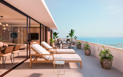 Apartamento de 3 dormitorios y terraza con vistas al mar, Higuerón, Fuengirola