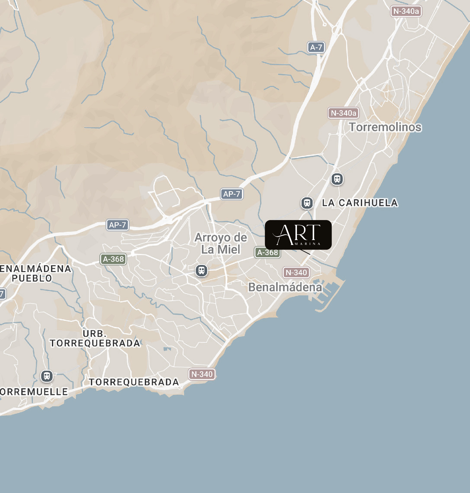 Mapa Art Marina, Obra Nueva junto al mar,